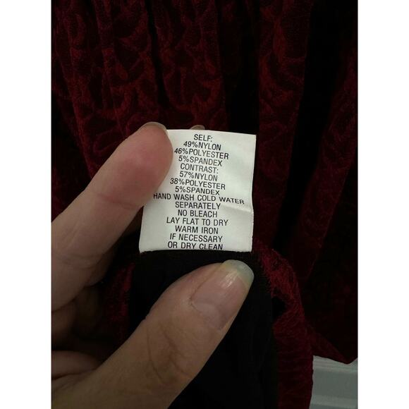 Rabbit Rabbit Rabbit Designs Cranberry Wine Red Mini Dress Women's Size 12 - Picture 8 of 12